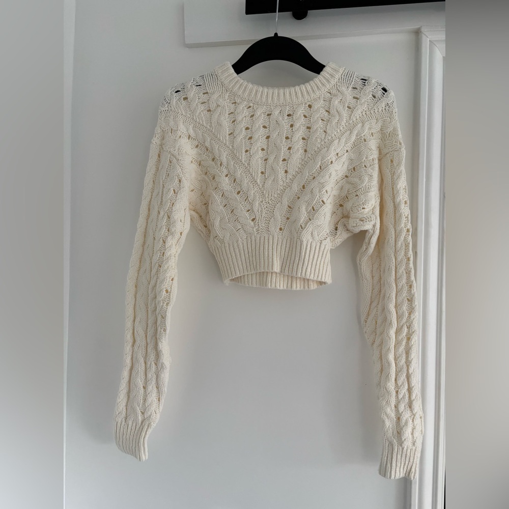 H&M Cream Cable Knit Sweater